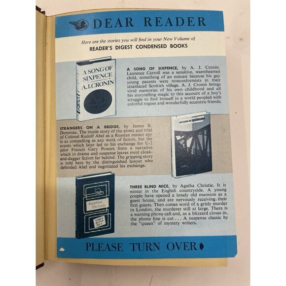 Readers Digest Condensed Books 1st Ed 1964 Hardcover - Near Mint - Picture 2 of 10